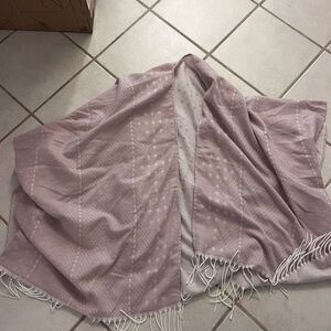 Gentle Fawn Soft Pink Fringe Shawl